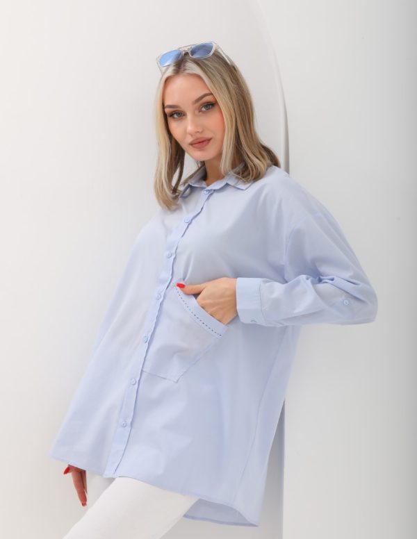 Punto Dikiş Detaylı Gömlek