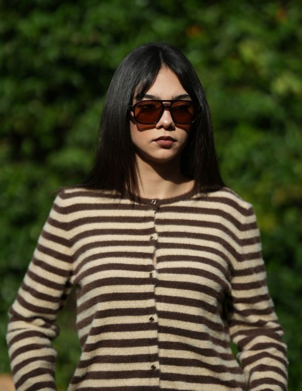 Çizgili Yumoş Hırka