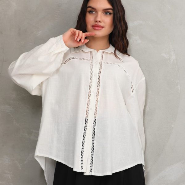 Çizgi Varak Desenli Gömlek