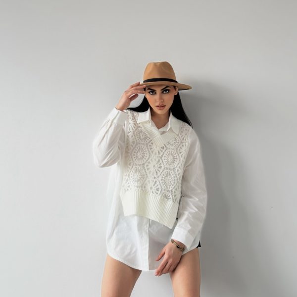 Dantel Detaylı Gömlek