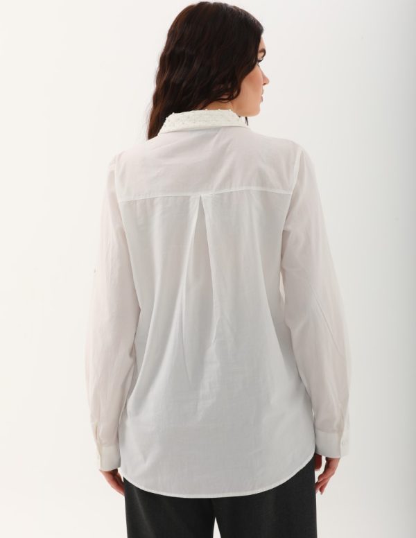İnci Detaylı Gömlek