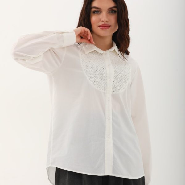 İnci Detaylı Gömlek
