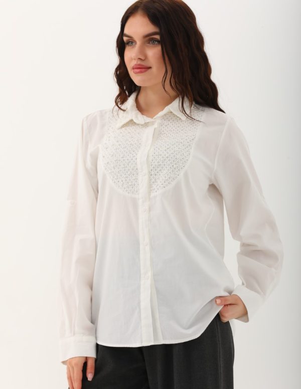 İnci Detaylı Gömlek